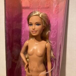 Mattel Barbie Fashionista #221 Petite Long Blonde Hair #HRH19 (2024) NUDE w/Box